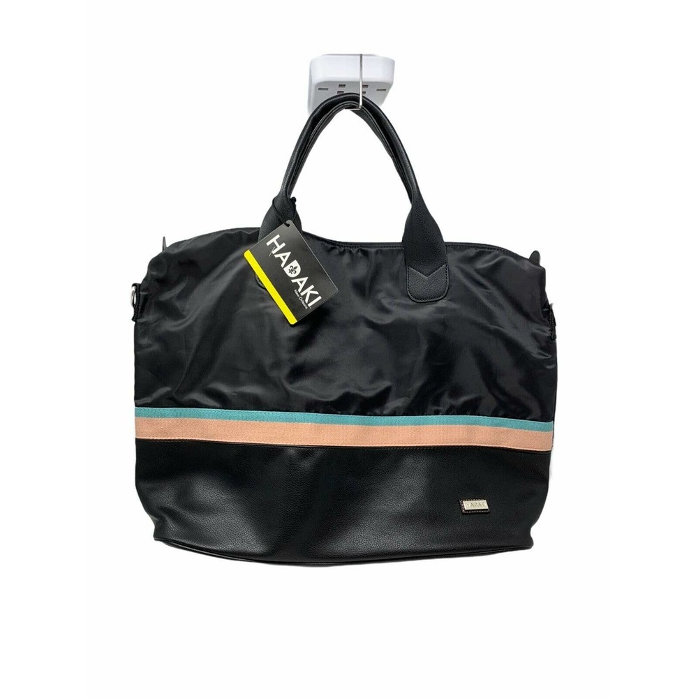 HADAKI HAMPTONS TOTE SPORTY BLACK TRAVEL BAG